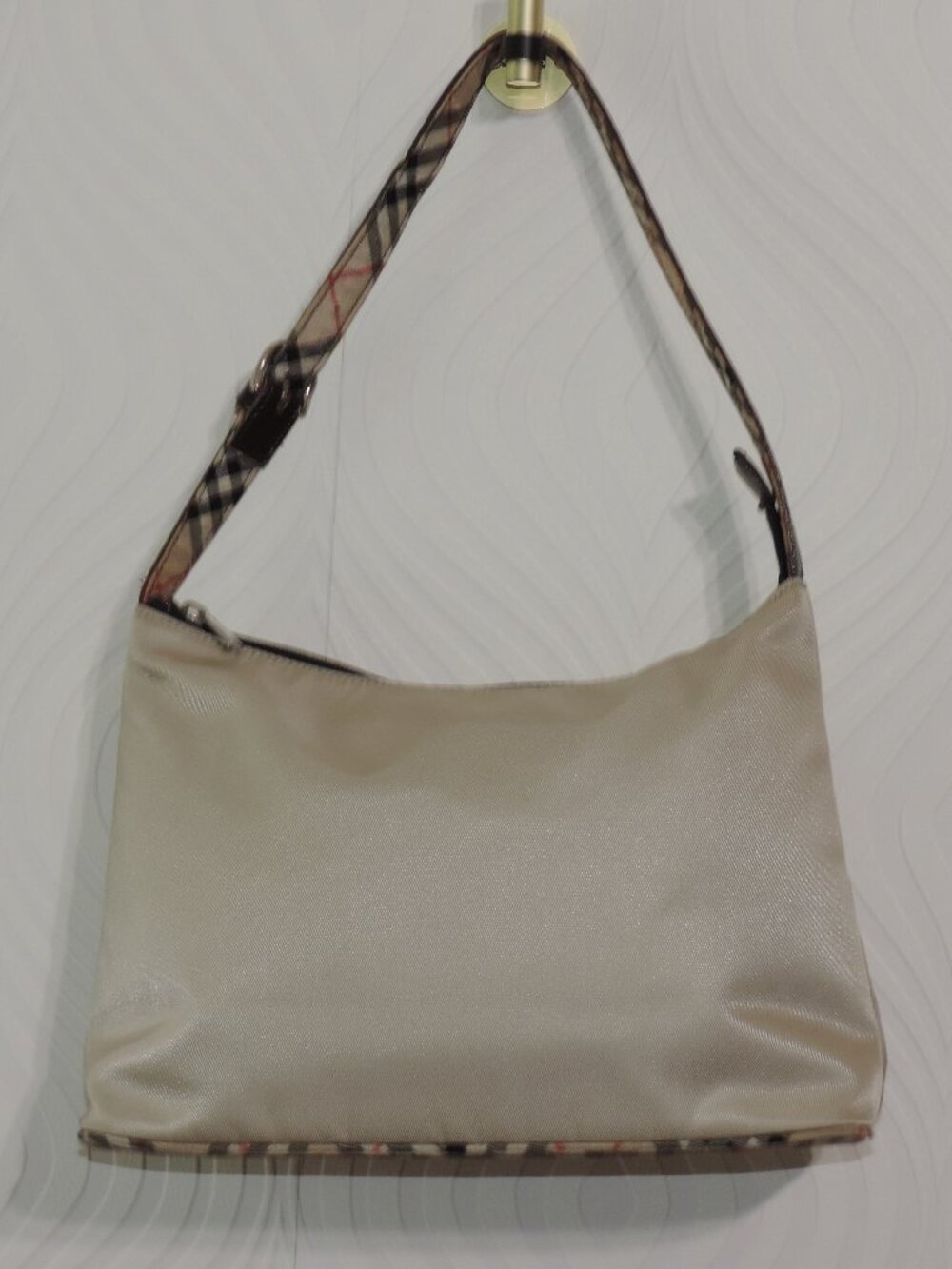 BURBERRY Blue Label Nova Check Quiet Lux Vintage Shoulder Hobo Bag